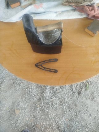 Plancha antigua de carbón
