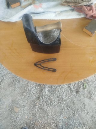 Plancha antigua de carbón