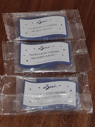 3 Calamite Baci Perugina con frasi