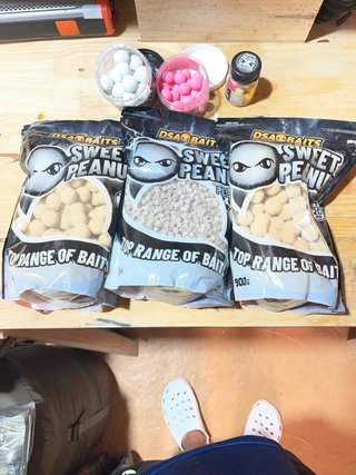 Lote de cebos DSA Baits Sweet Peanut