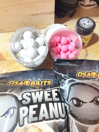 Lote de cebos DSA Baits Sweet Peanut