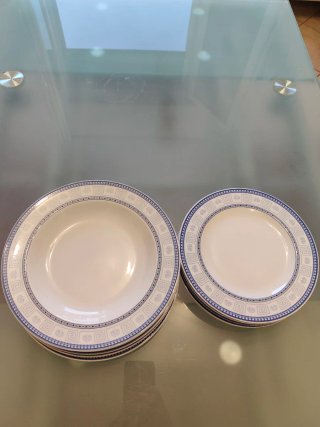 Set 5 scodelle e 5 piattini da dolce