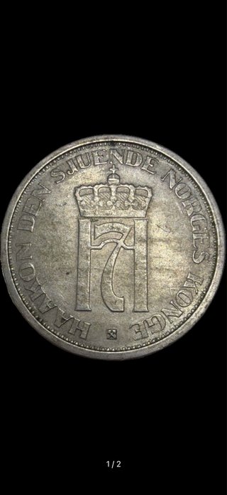 Moneta Norvegia 1 Krone 1951