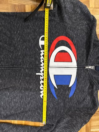 Sudadera CHAMPION gris S con capucha y cremallera