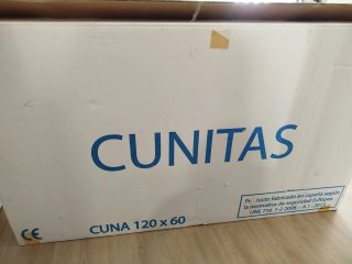 Cuna Blanca Cunitas con Dibujo de Osito