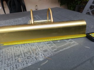 Aplique lámpara latón antiguo