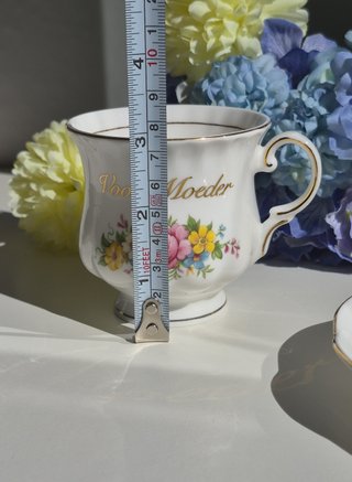 Taza y platillo porcelana inglesa Voor Moeder