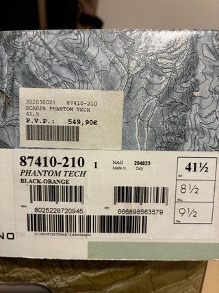 Botas de Montaña Scarpa Phantom Tech Talla 41,5