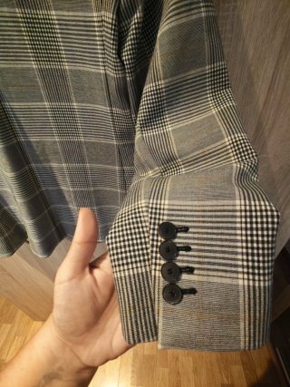 Americana blazer cuadros Mango