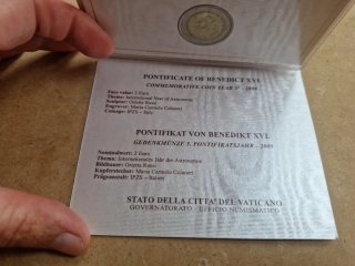 Moneda Vaticano 2009 Conmemorativa Euro