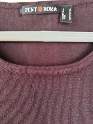 Jersey fino Punto Roma marrón