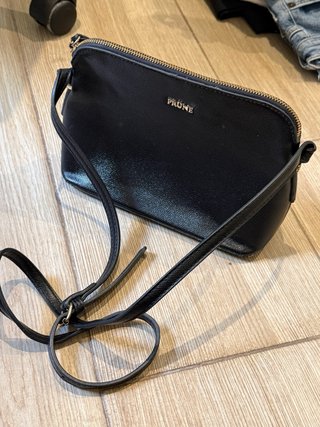 Bandolera Prüne cuero negra