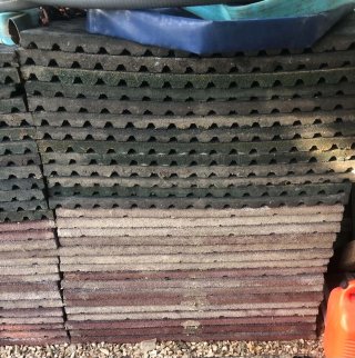Lote de Losetas de Caucho para Suelo
