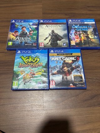 Lote Juegos PS4 precintados (30 euros/unidad)