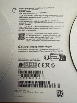 Apple Watch Ultra Verde/Plata