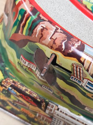 Juego a cuerda hojalata Rallye 65 cuerda tin toy