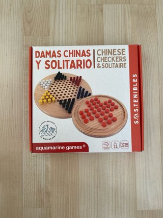 Juego de madera solitario y damas Chinas