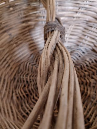 Cesta Mimbre Antigua 53x36x20cm
