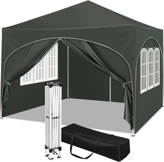 CARPA 3x3 GRIS PLEGABLE CON PAREDES NUEVA