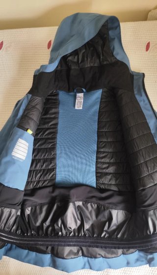 Chaqueta esquí impermeable azul 12 años