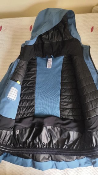Chaqueta esquí impermeable azul 12 años