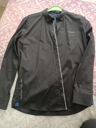 Camisa Aston Martin Racing Negra