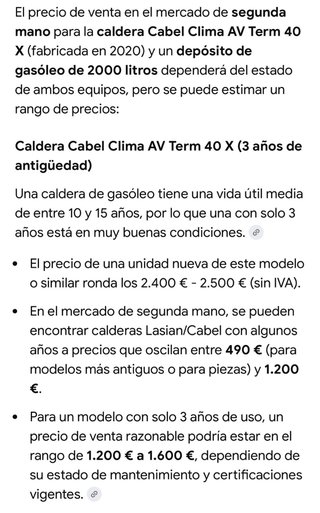 Caldera Cabel Calefacción y Agua Caliente