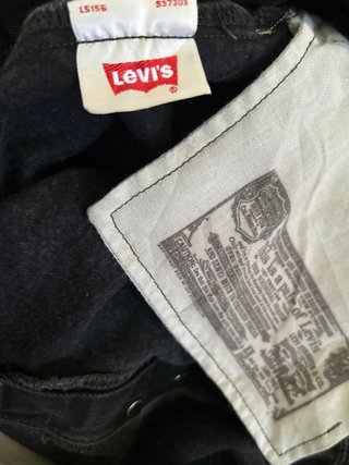 Vaqueros Levi's 501 Negros W38 L30