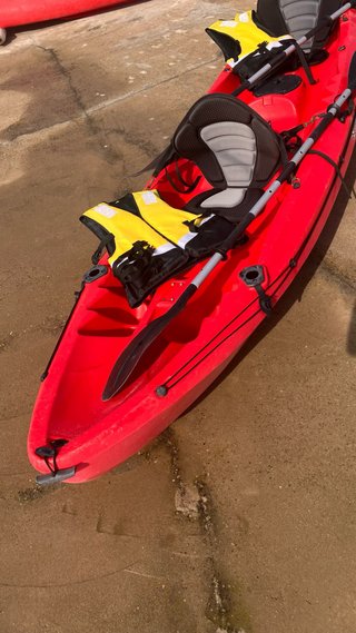 Kayak Rígido 2+1 Plazas Rojo