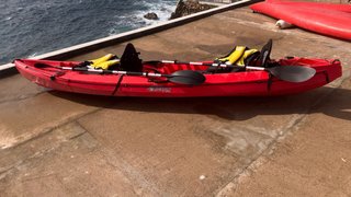 Kayak Rígido 2+1 Plazas Rojo