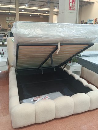 Cama Matrimonial Canapé Beige 135cm