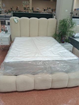 Cama Matrimonial Canapé Beige 135cm