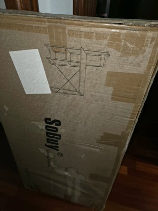 Escritorio SoBuy madera marrón