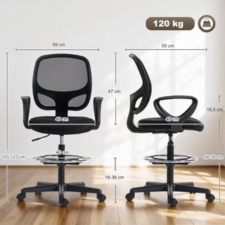 Sedia Ufficio Ergonomica Girevole in Rete Traspira