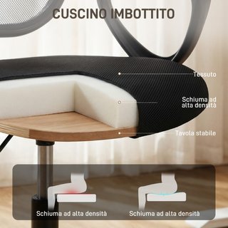 Sedia Ufficio Ergonomica Girevole in Rete Traspira
