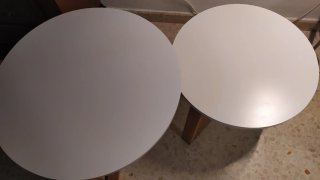 Set di 2 tavolini rotondi