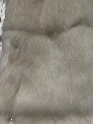 Chaqueta pelo conejo blanco