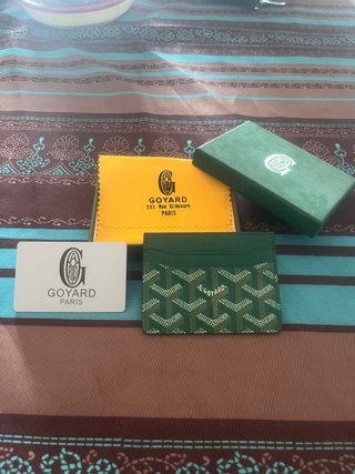 Tarjetero Goyard Clásico Verde