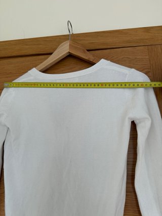 Chaqueta de punto blanca Zara
