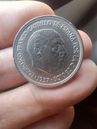 5 ptas 1957 * 69
