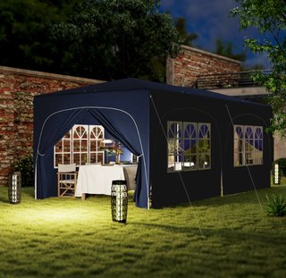 Cenador Plegable 3x6m Azul