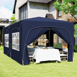 Cenador Plegable 3x6m Azul