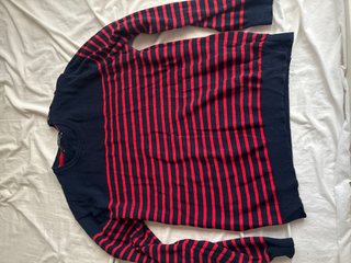 Jersey de Rayas Azul y Rojo