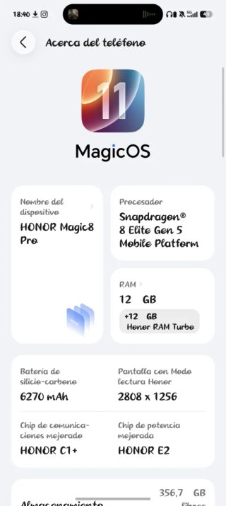 Honor Magic 8 Pro Oro
