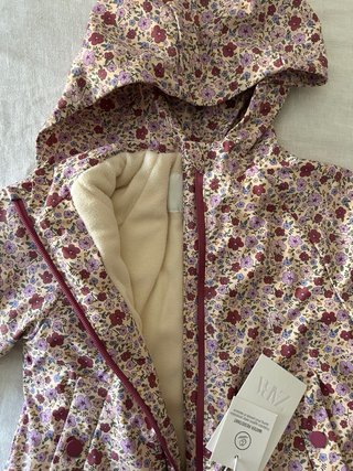 Abrigo Impermeable Flores Zara Talla 2-3 años.