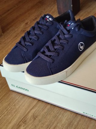 Zapatillas El Ganso lona azul