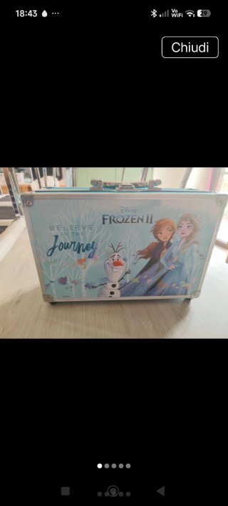 Valigetta Frozen Libro Trucchi Disney