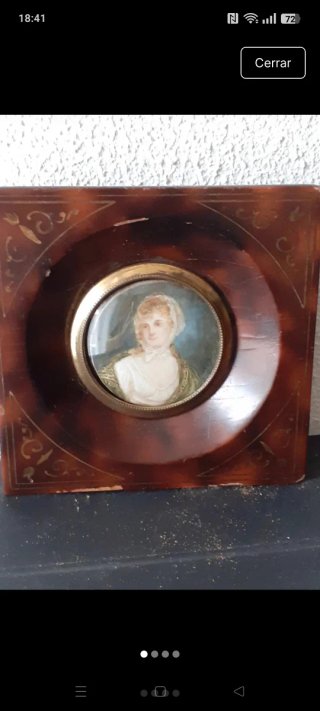 Miniatura de cuadro antiguo