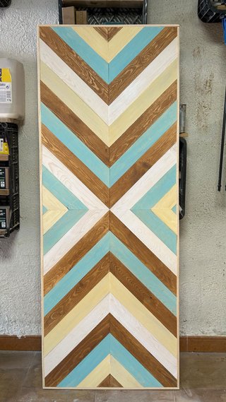 Cabecero artesanal madera 150x60 cm