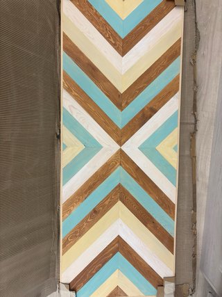 Cabecero artesanal madera 150x60 cm